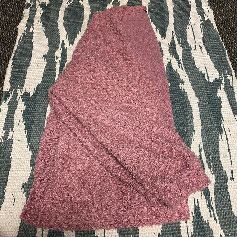Oversized pink cardigan